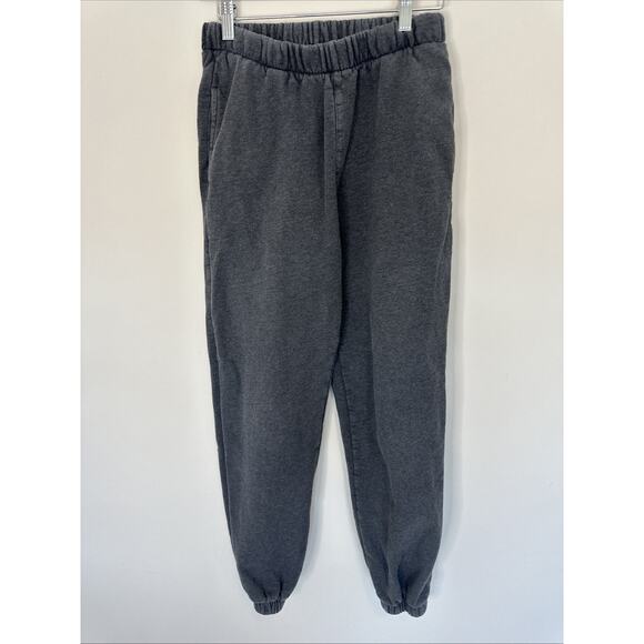 Brandy Melville Rosa Sweatpants New York Grey Pants Sweat Gray One Size Jogger - Picture 1 of 3